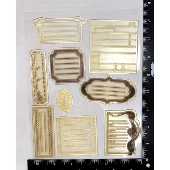 Jottin It Down Stamp Set SMP74 Rusty Pickle Clear Stamp set borders - Picture 2 of 4